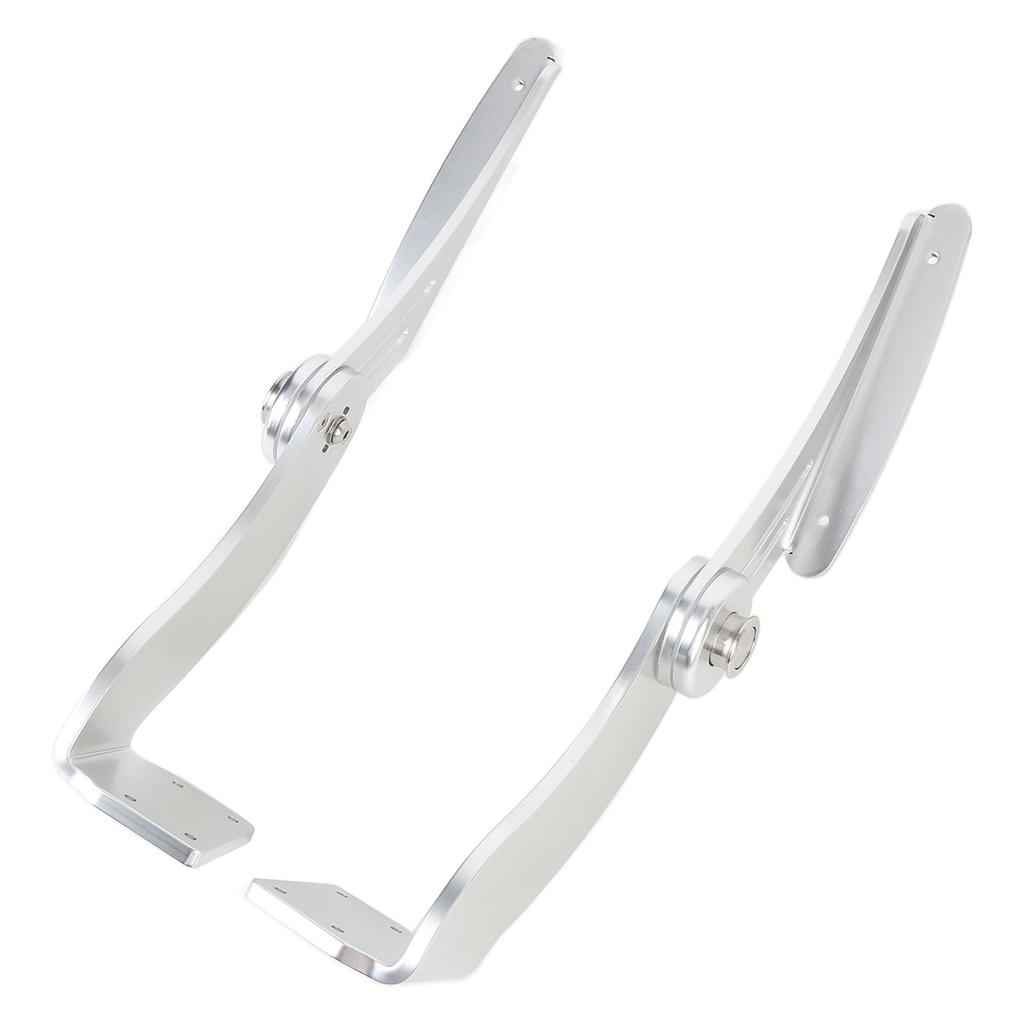 Paar Marine Armlehnen-Schwenkarm Aluminiumlegierung Verstellbarer Winkel Solide Stütze Boot Klappbare Armlehnen-Schwenkarme für Yacht Schiff