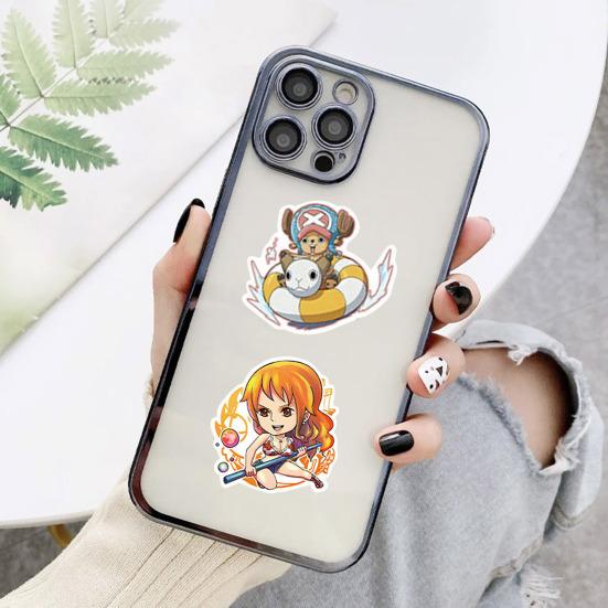 

100 шт./компл. наклейки с героями мультфильмов, различные милые японские аниме Луффи, фигурка, клейкие наклейки, виниловые художественные украшения, водонепроницаемые наклейки для ноутбука, воды