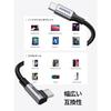 UGREEN USB C L-shaped Cable PD 100W L-type Type-c 5A Quick Charging Nylon Braided Type-c Cable Compatible with USB-C Devices Such As MacBook/iPad/iPho