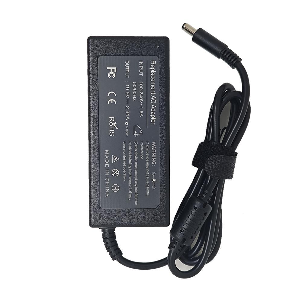 Chargeur d'ordinateur portable 45W 19.5V 2.31A 4.5*3.0MM Pour Dell Inspiron XPS13 9343 9350 9365 9360 XPS12 LA45NM140 vostro5370 13 5000 Adaptateur AC