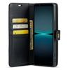 DG.MING For Sony Xperia 1 V Detachable Magnetic Phone Case Anti-Dorp Split Leather Wallet Stand Cover