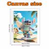 Disney Pearl Art Painting Stitch Surfing Beach Home Wall Decor Art Crafts Handmade DIY Adult/Beginner Gift Creative Home Decor Frameless 146