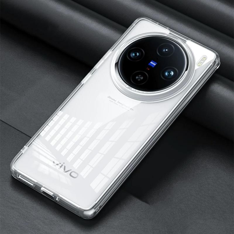 For Vivo X100 Pro Case Transparent Cover For Vivo X 100 X100Pro X90Pro Armored Shockproof Clear Bumper Antiknock Crystal Funda
