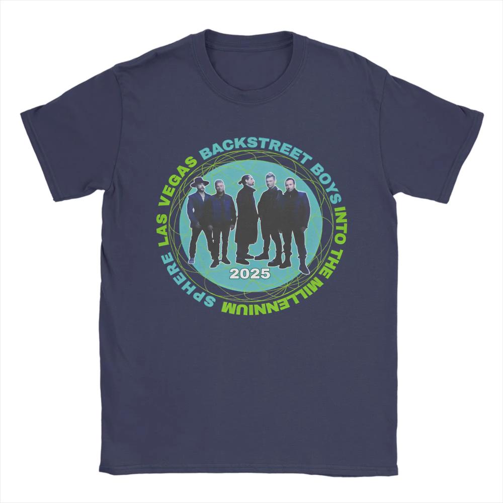 

Men Women TShirts Backstreet Boys Las Vegas Tour Novelty Cotton Tees Short Sleeve 2026 Concert T Shirts Clothes Graphic Printed 4XL