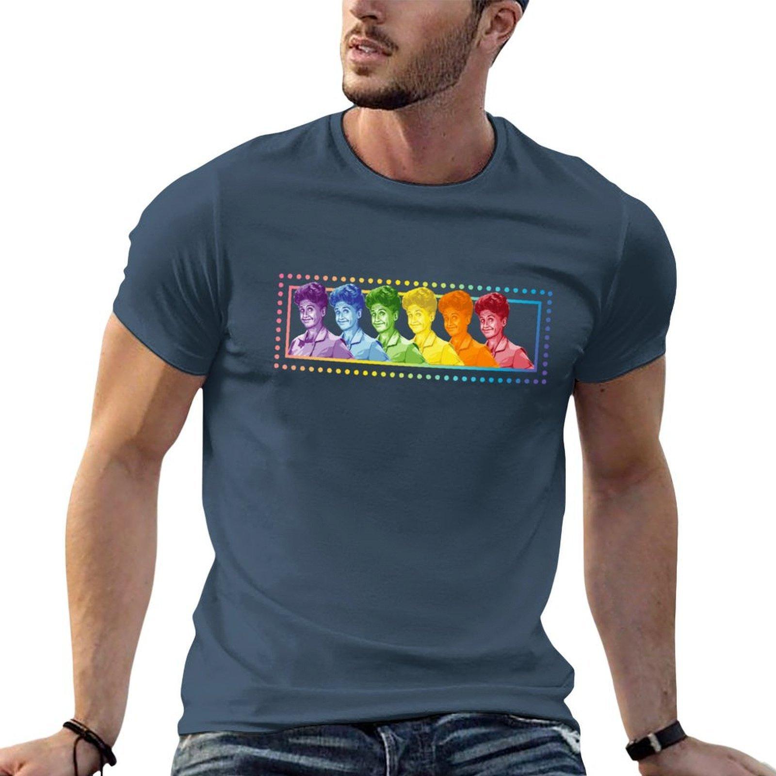 Rainbow Alice Tshirt Sports Casual Short Sleeve Cotton Tee S