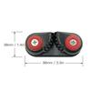 2Pcs Boat Black Aluminium Rope Clamp Cleats Matic Fairlead Marine Sailing Rowing Sailboat Kayak Canoe Dinghy Accessories