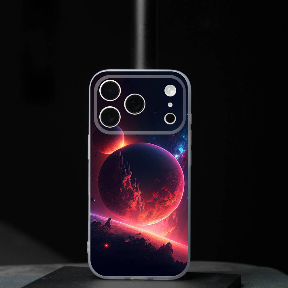 Moon Galaxy Universe Cool For iPhone 11,12,13,14,15,16,17,Pro,Max,Plus,Mini,SE4,E Phone Case Magnetic For Magsafe Wireless