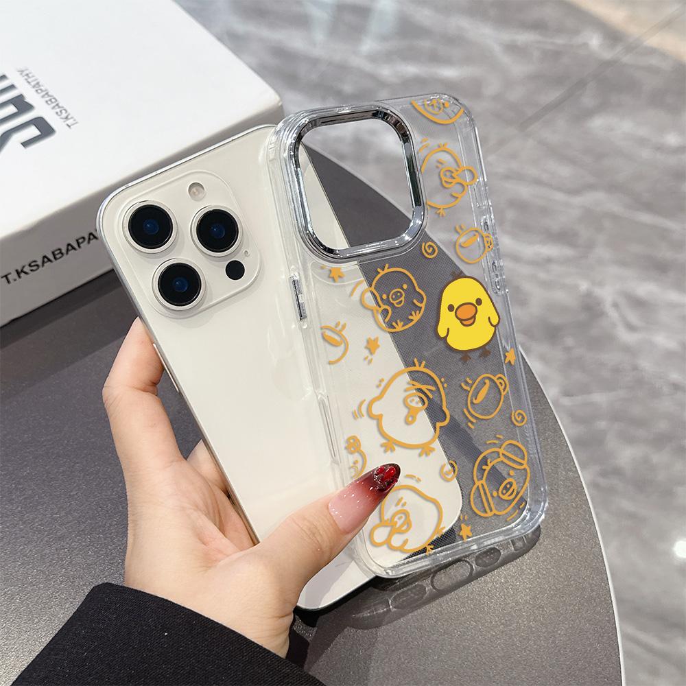 Cute Cartoon RilakkumaS Phone Case For iPhone 17 16e 16 15 14 13 12 11 mini Pro Max X XR XSMAX 8 Air Plus Transparent Soft Cover