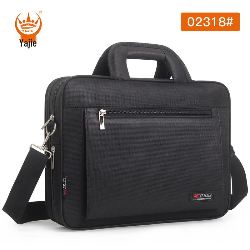 Oxford Cloth Men's Laptop Briefcase - Large Capacity Business Crossbody & Handbag