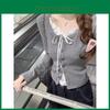 Lace Patch Long Sleeve T Shirt For Women With Butterfly Pattern And Crew Neck For Office Wear