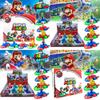 Super Mario Rückzieh-Kart Spielzeugmodell Displaybox Interaktives Rennauto für Kinder