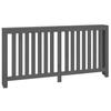 822583 vidaXL Radiator Cover Grey 169x19x84 Cm Solid Pine Wood