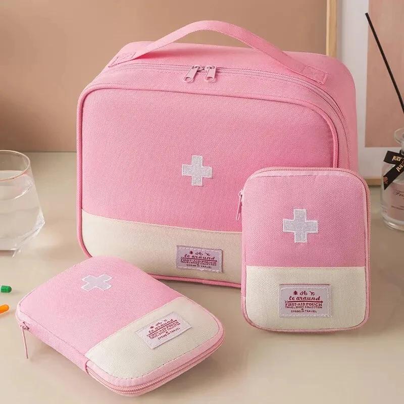 3Pcs Portable Multifunctional Medical Storage Bag – Camping & Travel First Aid Kit Organizer, Home & Outdoor Pill Case