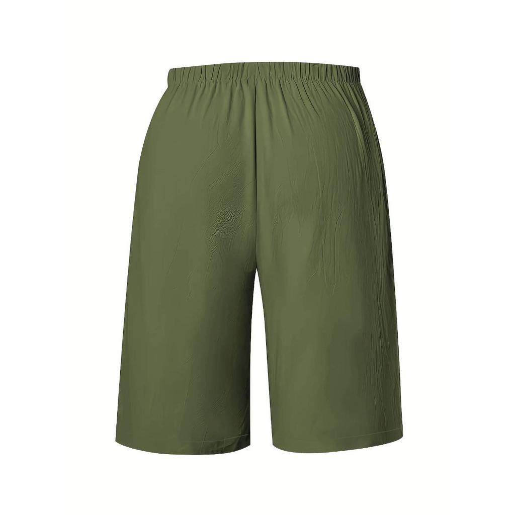 Ladies, Casual Pants, Fashionable, Solid Color, Cropped Pants, Mid Length Pants