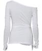 Peulleeoeob Handmade Twisted One-Shoulder Long Sleeve (Fl-117_White)