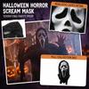Latex Full Head Mask Scary Scream Ghost Face Costume Prop for Halloween Party Cosplay Role Play