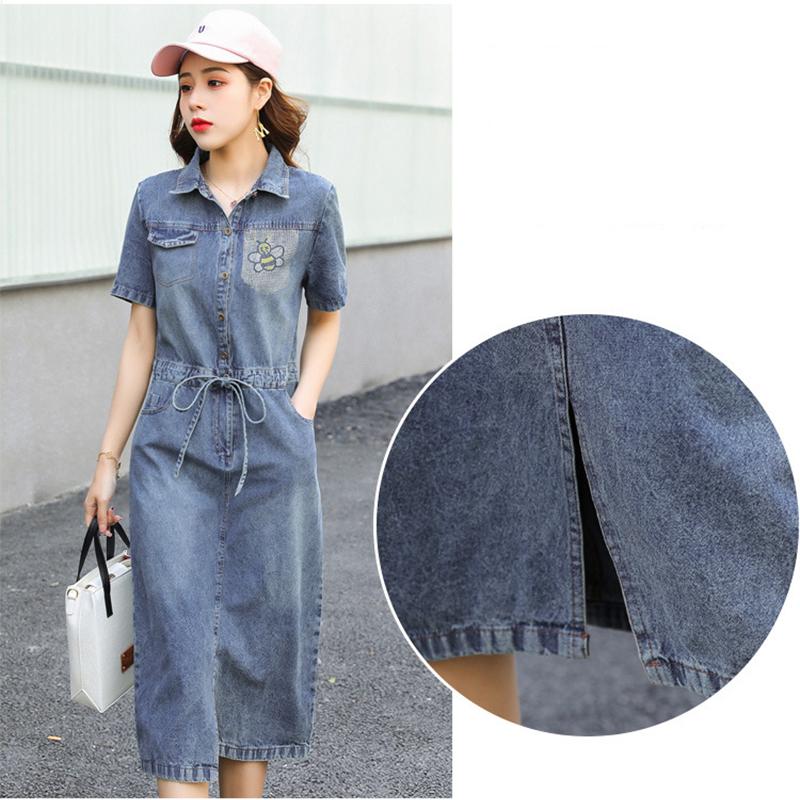 retro denim dress