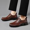 Fashion Handmade Mens New Arrival Loafers Genuine Leather Casual Shoes Men's Non-Slip All-match Walking Shoes Outdoor Hiking Footwear