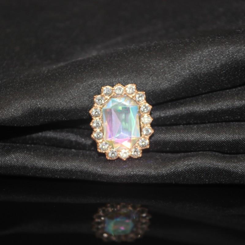 

10 шт. DIY бант квадратные аксессуары для волос, аксессуары для головных уборов, хрустальные драгоценные камни бриллиантовая пряжка декоративные аксессуары материал