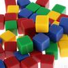 Cubi vuoti in acrilico misto da 16 mm per giochi da tavolo in classe, adesivi fai-da-te, insegnamento del conteggio di matematica, feste