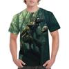 Men's Halloween 3D Printed Crew Neck T-Shirt Fashion Versatile Breathable Trend Casual