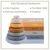 Infant Montessori Sensory Intellectual Development Collection Developing Fine Motor Skills Koala Stacking Tower Educational Playthings