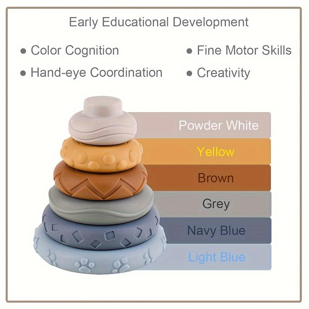 Infant Montessori Sensory Intellectual Development Collection Developing Fine Motor Skills Koala Stacking Tower Educational Playthings
