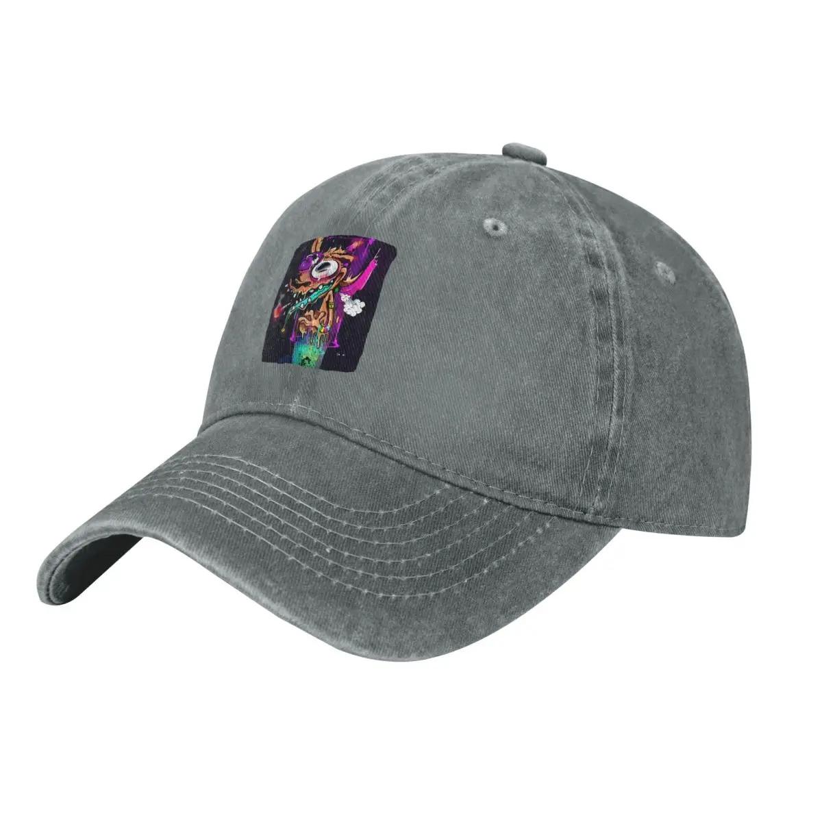 BenberFashion Cap Ren And Stimpy Trippy Denim Pet Outdoor Avonturen Golfpet Pet Mannen One Size