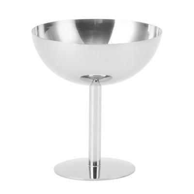 Ice Cream Goblet Stainless Steel Food Grade Dishwasher Safe Stable Champagne Goblet for Party Family Bar Cafe