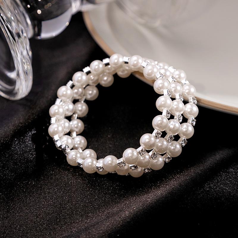 S041 Korean Multi-layer Spiral Pearl Bracelet Jewelry