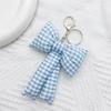 Bow Keychains for Women Cute Bowknot Beaded Keyring Charm Aesthetic Phone Chain Accessories Key Chains for Car Keys