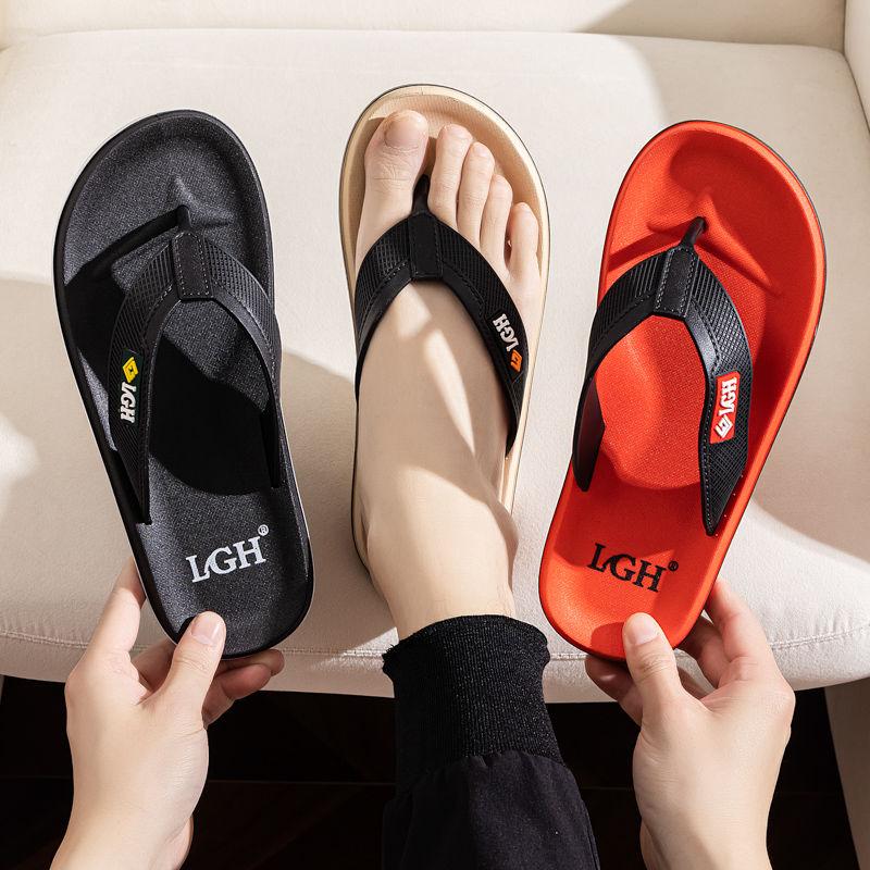 Mens Summer Flip Flops Anti Odor Non Slip Soft Sole Trendy Beach Sandals Casual Outdoor New