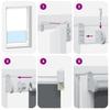 Blackout Roller Blind Yellow 135 X 175 Cm Fabric Width 131.6 Cm Polyester