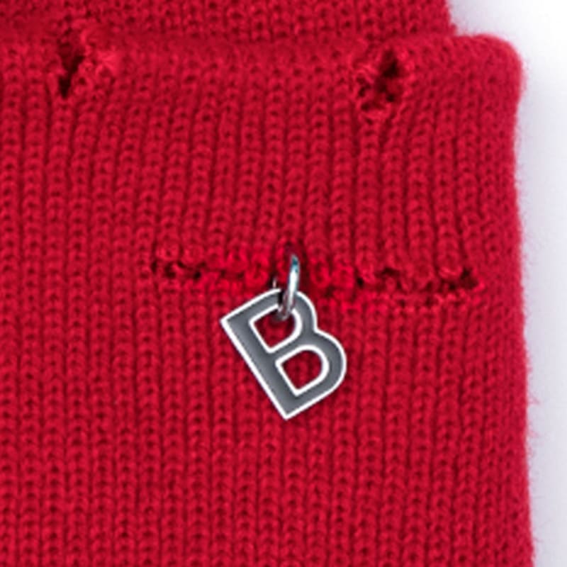 BLACKBLOND BBD Ripped Piercing Custom Czapka (Czerwony)