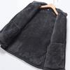 Autumn and Winter Polar Fleece Jacket Men's Plus Velvet Thick Loose Stand-up Collar Cardigan Fleece Top