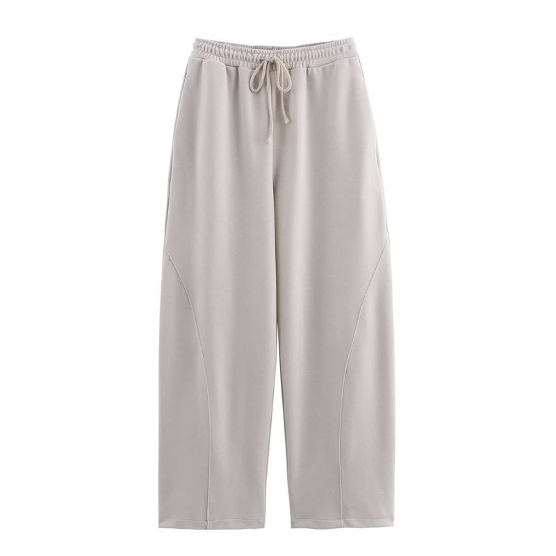 Kaslead New Women clothes Western Style Poplin Patchwork Hoodie Casual Trousers 0264315 0264316