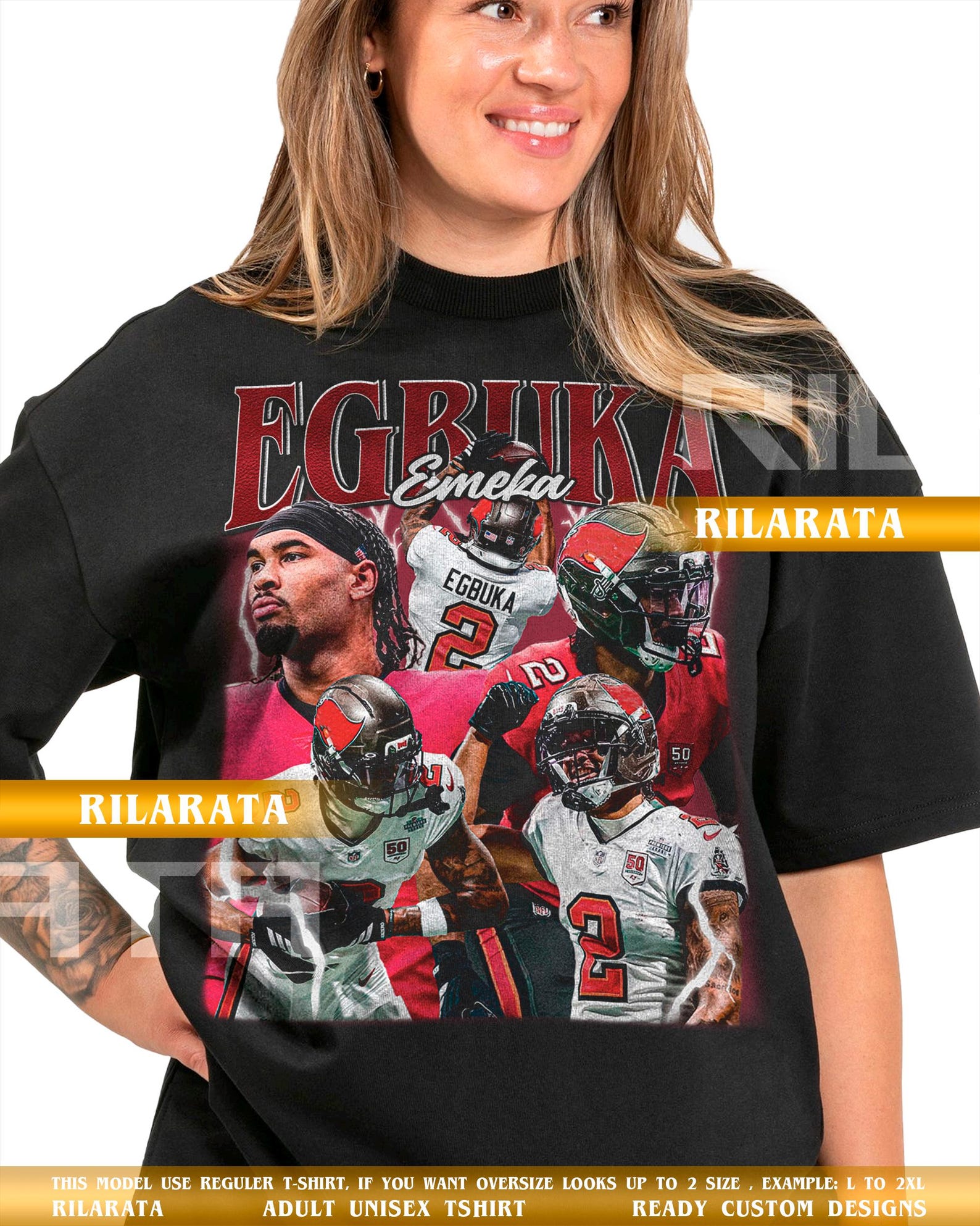 Emeka Egbuka Vintage T-Shirt Gift for Women and Man Shirt Unisex Tee Sport SweaT-Shirt 2XL