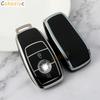 2/3/4 Bottons Silver Tpu Car Key Case Cover for Mercedes Benz A C E S G Class GLC CLE CLA GLB GLS W177 W205 W213 W222 X167 AMG