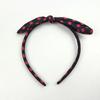 Polka dot ribbon headband women's headband