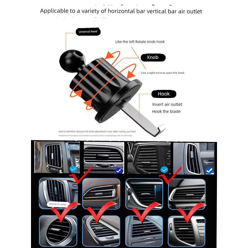 2025 New Arrival Car Phone Holder Car Special Navigation Holder Reverse Hook Support Fixed Air Outlet Bracket