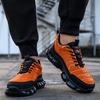 Fashion Air Cushion Safety Shoes Men Steel Toe Sneakers Woman Black Work Shoes Sneakers Security Protective Boots Indestructible Shoes