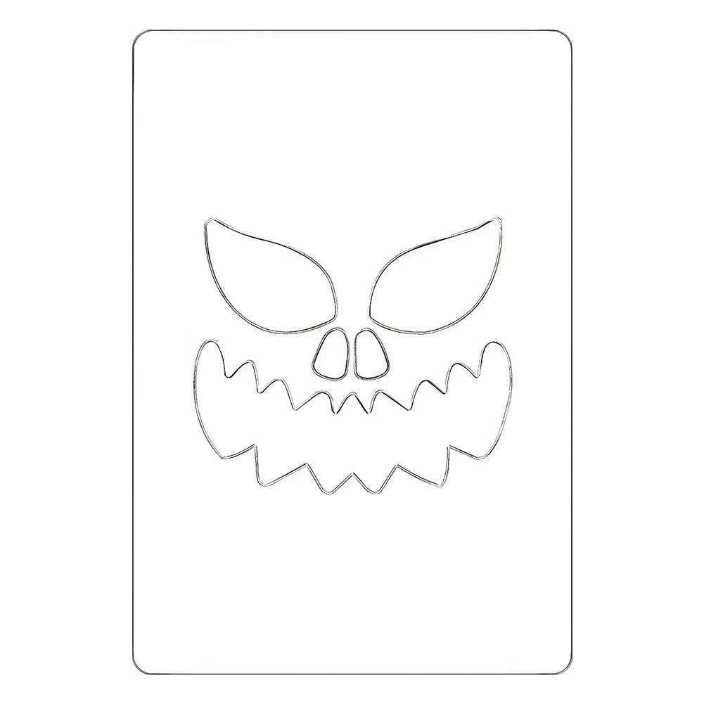 

Halloween Pumpkin Ghost Bats Face Painting Stencils Metal Cutting Dies Embossing Die for DIY Pumpkin Carving Wood Walls Art Deco