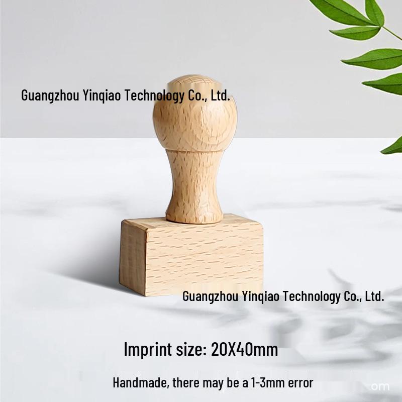 Custom DIY Wooden Rubber Stamp for Engraving and Journal Design