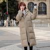 Cotton Clothes Women's Cotton Clothes Down Cotton Winter Long Over the Knee Thickened Warm Large Size Jacket Thickened Cold Proof