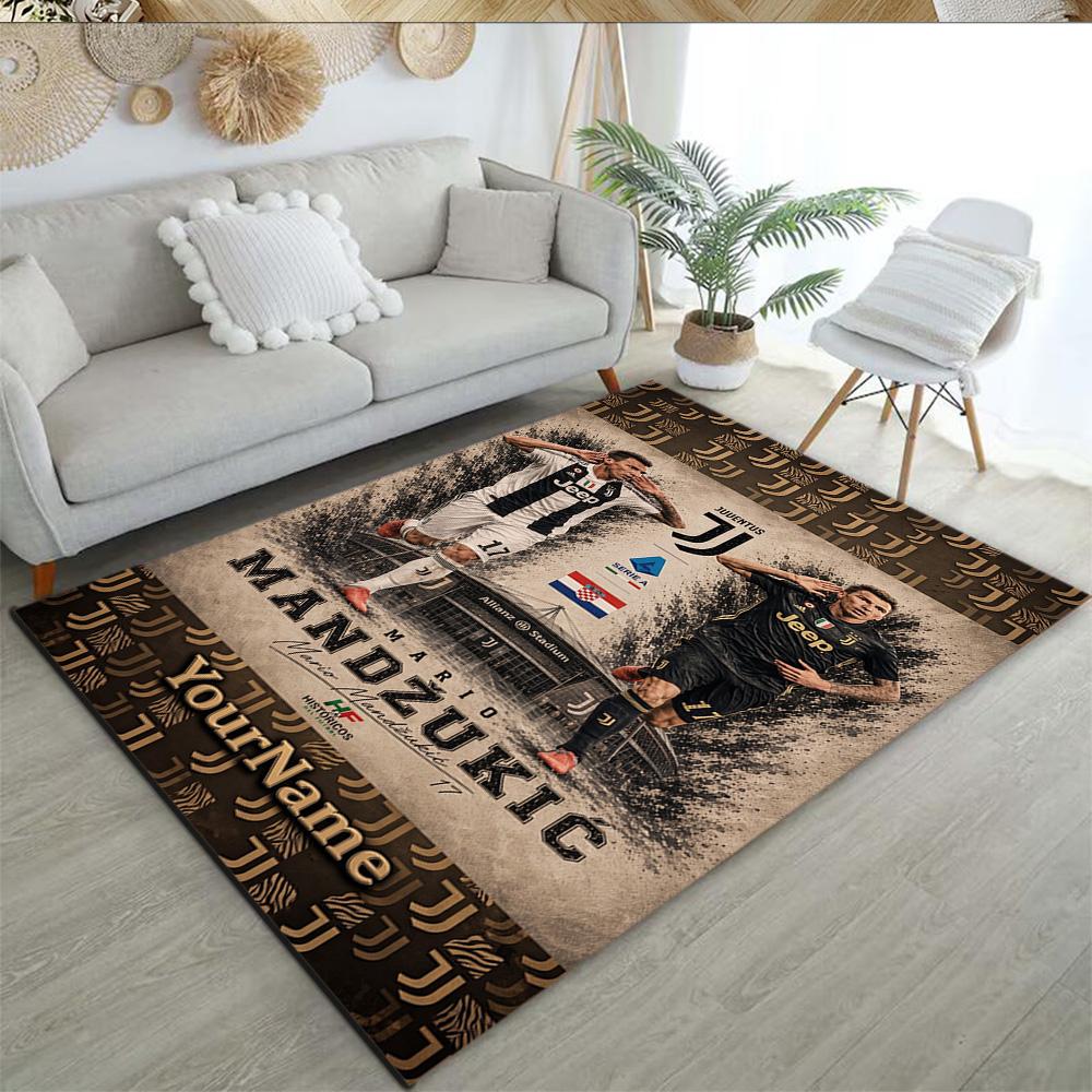 Juventus Customize Your Name Floor Rug Office Rug Design for Living Rooms Dormitory Study room Foyer Antislip Carpet Office home decor