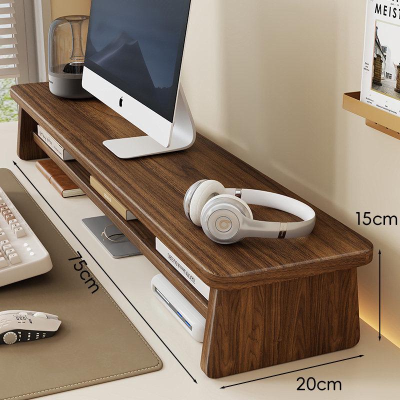 Desktop Monitor Riser Stand with Storage Shelf