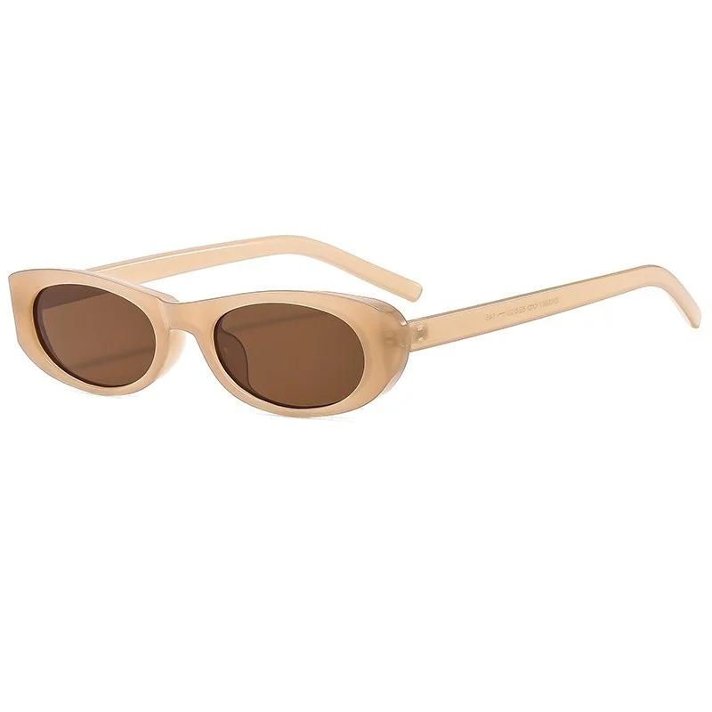 

Classic Vintage Cat Eye Oval Sunglasses for Women Brand Designer Style Latest Ins Fashion Trendy Small Frame Sun Eyeglasses Shadow UV400 only 1pcs sunglasses