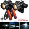 Rechargeable Led Mountain Bike Lights 50000lm Bicycle Torch Front And Rear Lamp