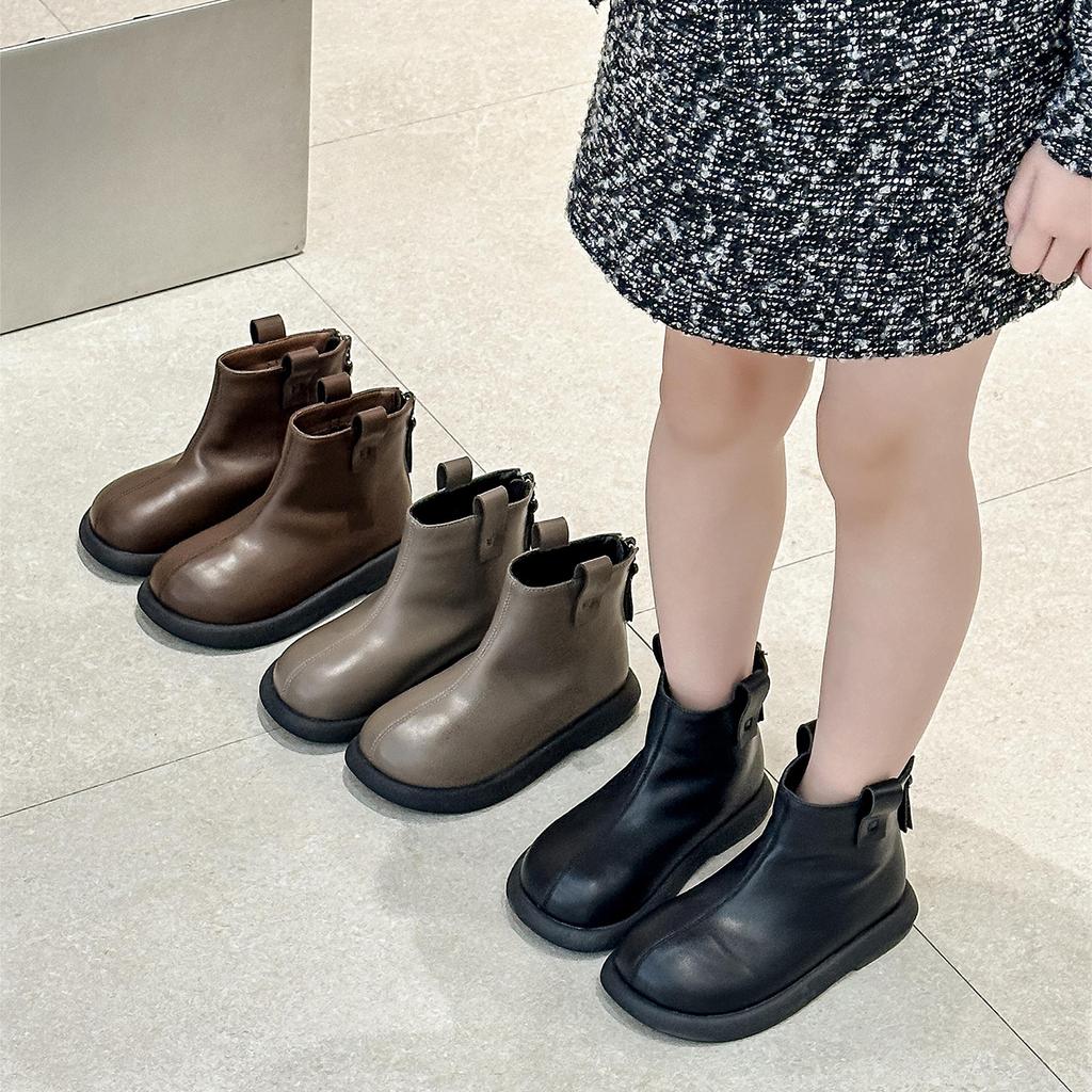 Barneskolette Jenter Moteable Enkle Vinterstøvler Koreansk Stil Prinsessestøvler