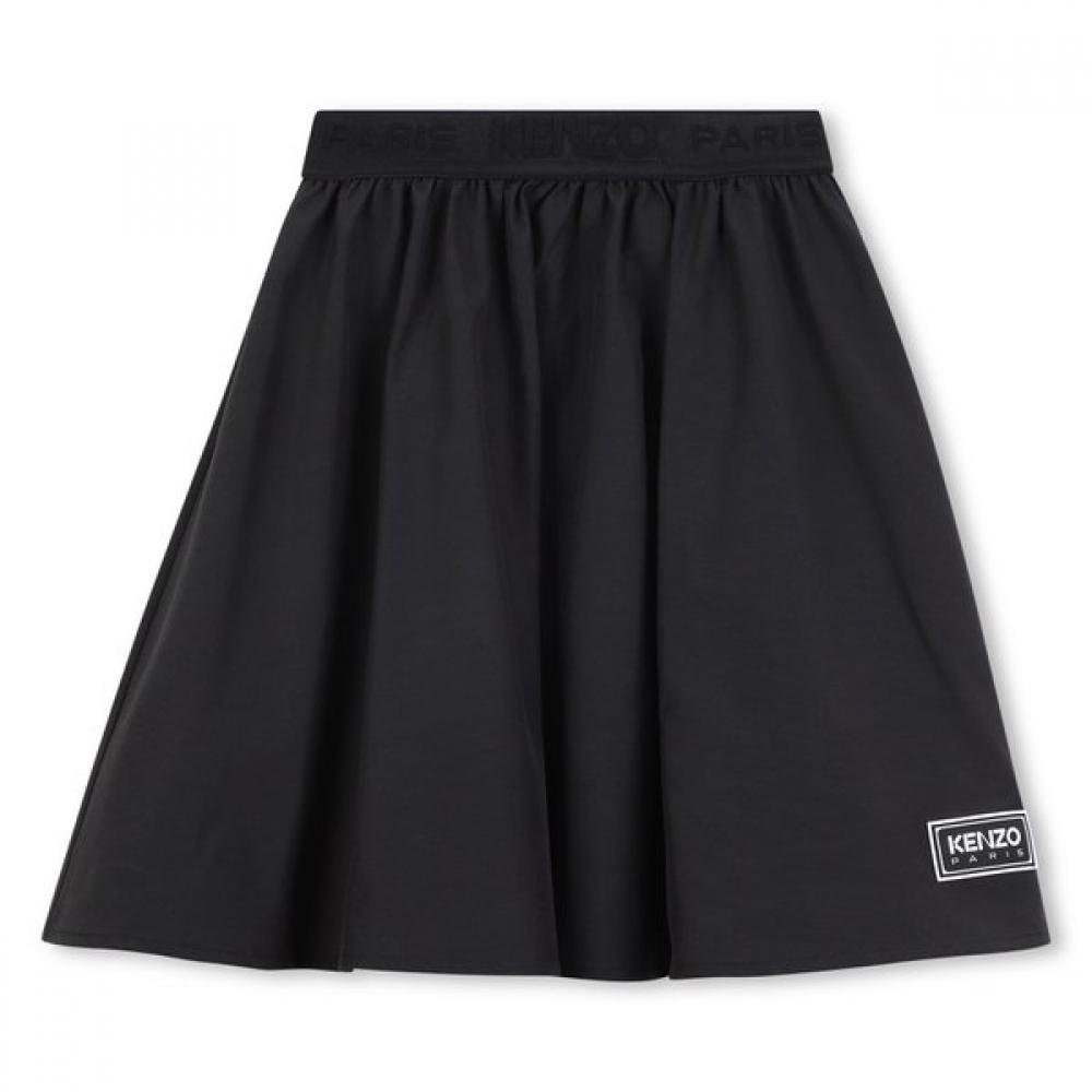 Kenzo Kids Essentials Band Skirt Black 14age 25fw 14A~ 164CM